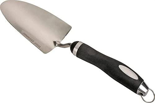 Edward Tools Bend-Proof Garden Trowel - Heavy Duty Polished Stainless Steel - Rust Resistant Oversized Garden Hand Shovel Comfort Grip