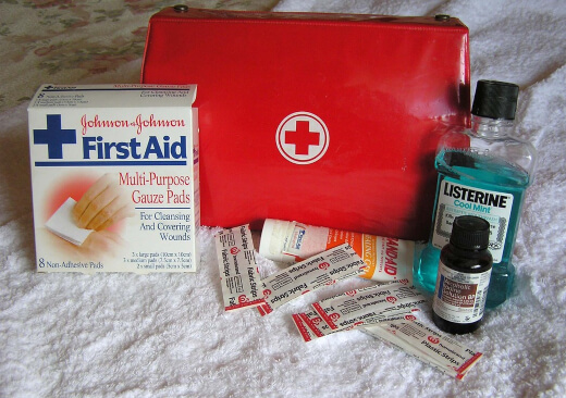 It is recommended to keep a full equipped emergency kit in your ‘safe room’.