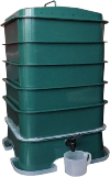 VermiHut Worm Compost Bin Plus 5-Tray