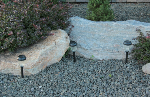 Rocks are a very eco-friendly option for green gardening