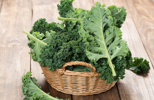 Kale is rich in vitamins, calcium, as well as beta carotene which are really good at making the immune system stronger which can be a necessary step during the winter