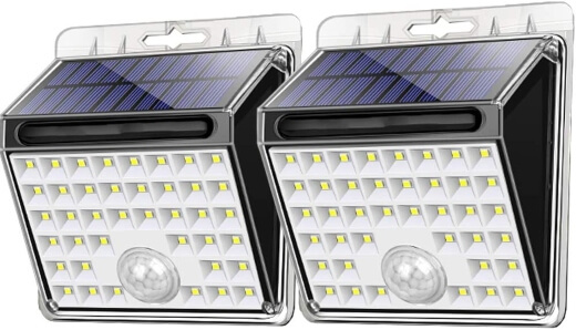 SolarMKS 2 Pack Wireless Solar Security Lights