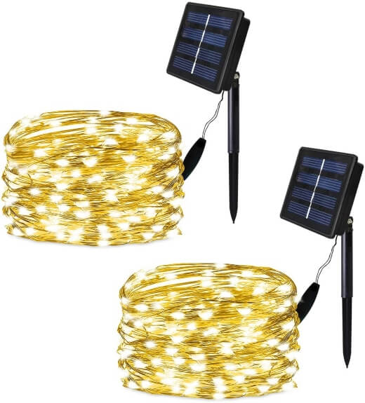 SolarMKS 33ft Solar String Lights