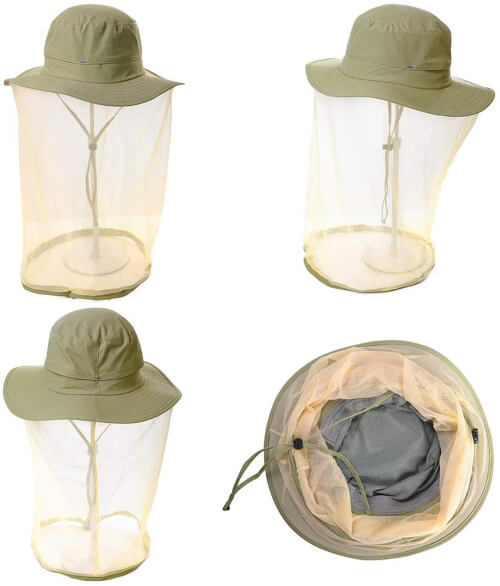 FancetAccessory Anti Mosquito Insect Bug Net Gardening Hat