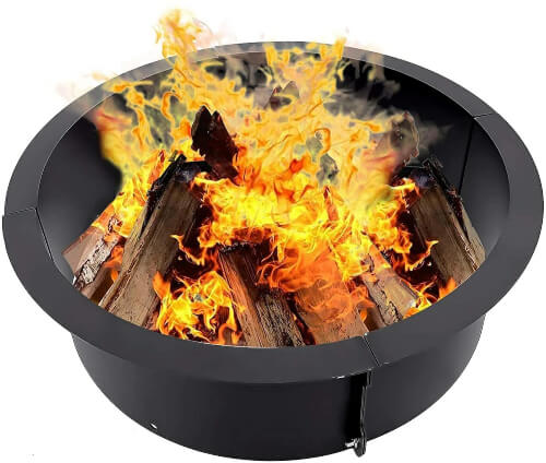 Karpevta Fire Pit Ring is really easy to install, and can either be placed on hard ground and built around, or buried into the earth for a traditional fire pit