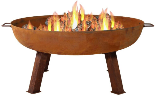Sunnydaze Cast Iron Outdoor Fire Pit Bowl