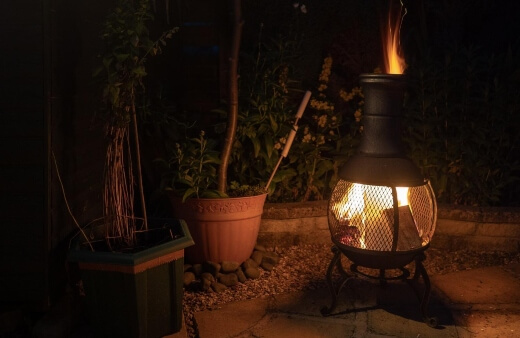 Cast iron chimineas are fairly simple outdoor heaters, using solid fuels to create a sustainable heat source