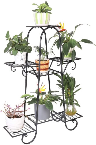 7 Tier Metal Plant Stand Shelves