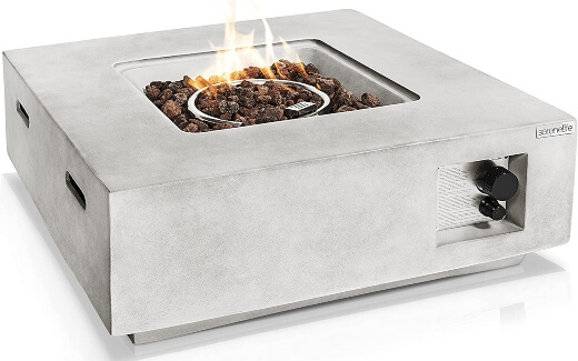 Concrete Propane Outdoor Fire Pit Table
