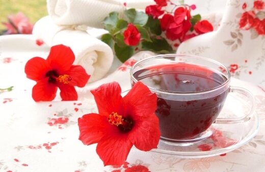 Hibiscus tea is thought to boost the immune system and improve overall health