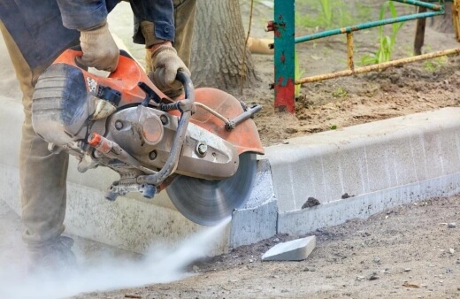 Using a Concrete Saw