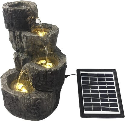 4 Tiers Solar Fountain Water Features