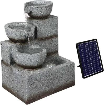 Lambu Solar Fountain Water Bird Bath Power Pump