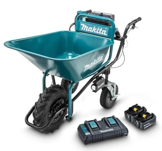Makita DCU180PT2B Cordless Brushless Bucket Wheelbarrow Kit