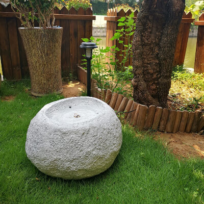 Water Fountain Simple Style Resin Garden Decor