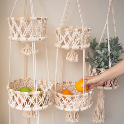 Macrame Hanging Basket from Macrame WonderlandAU