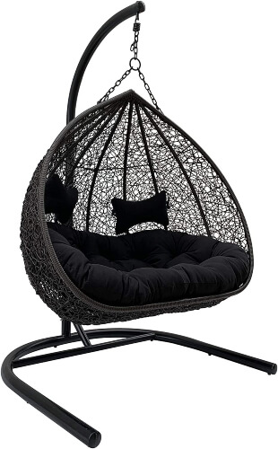 BAY Gallery Furniture Duke Double Hanging Egg Chair