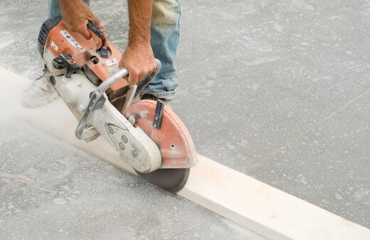 Concrete Saws are typically used to cut through concrete, masonry, brick, and asphalt