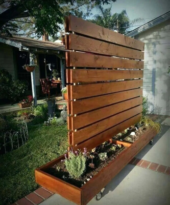 Movable Outdoor Privacy Fence