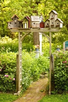 Adding a Birdhouse to Your Garden Archway