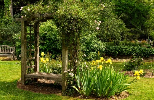 Garden Arbour with a Bench