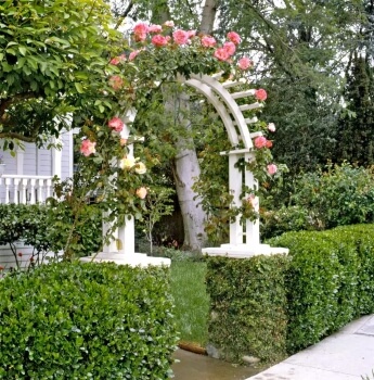 Setting Garden Archway on Posts