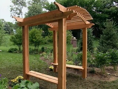 Wood Arbour for Garden or Yard