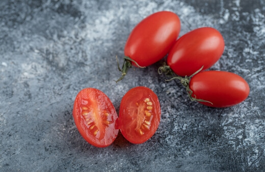Amish Paste Tomato is a large, meaty plum tomato that’s great for making sauces or canning