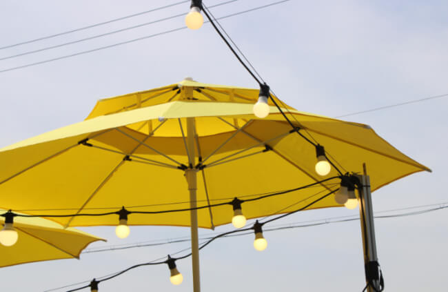Using Patio Umbrella Lights