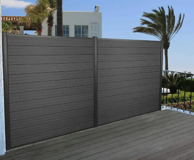 Composite fencing is resistant to warping, cracking, and splintering