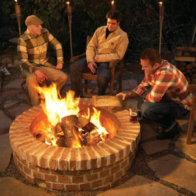 Recycled Brick Fire Pit