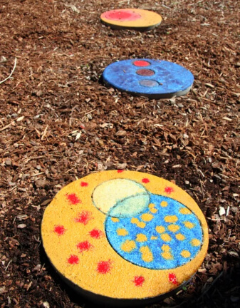 Colourful Garden Stepping Stones