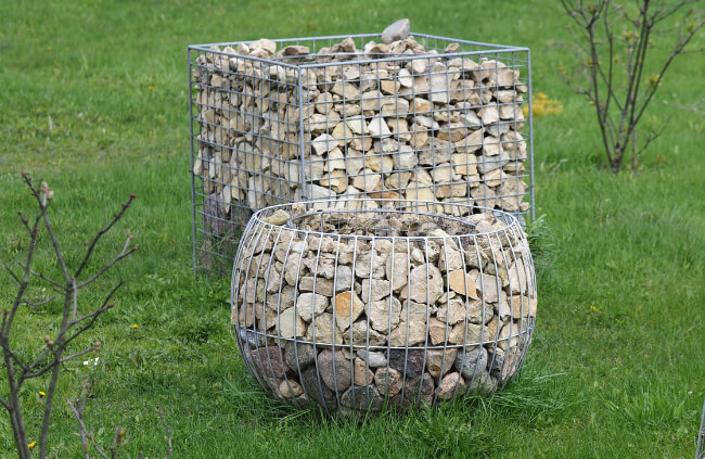 How to Build a Gabion Fire Pit