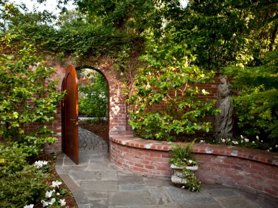 Garden Wall with Archway