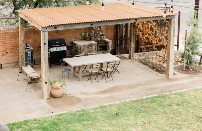 Add a Roof Your BBQ Area