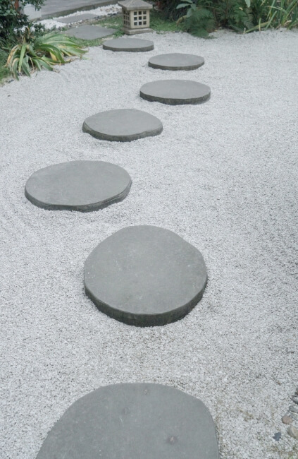 Classic Round Concrete Stepping Stones