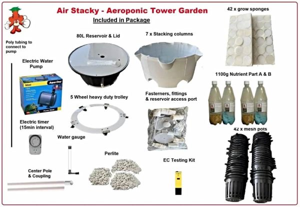 Air Stacky Aeroponic Tower Garden Kit