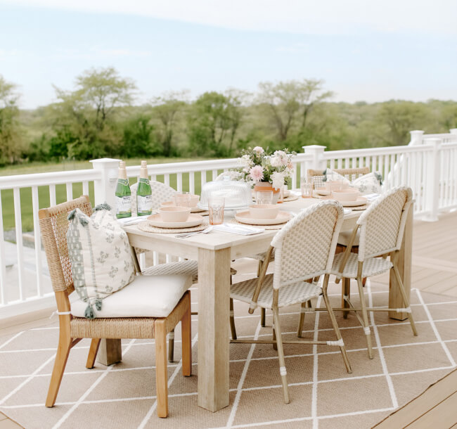 Airy Outdoor Dining Area