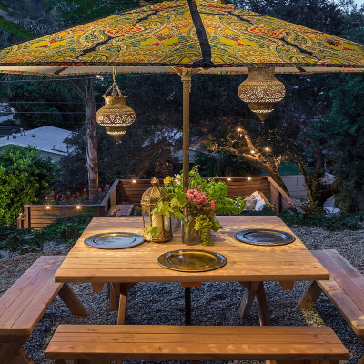 Moroccan Flair Dining Space