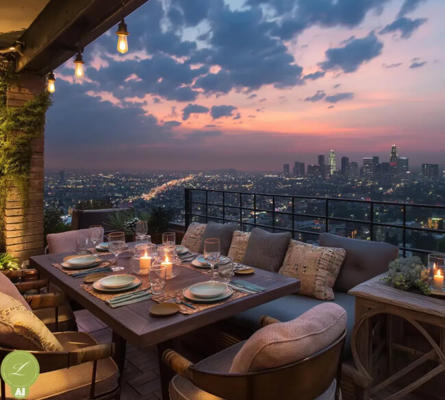 Rooftop Dining Area