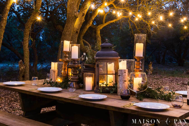 Rustic Outdoor Dining Space